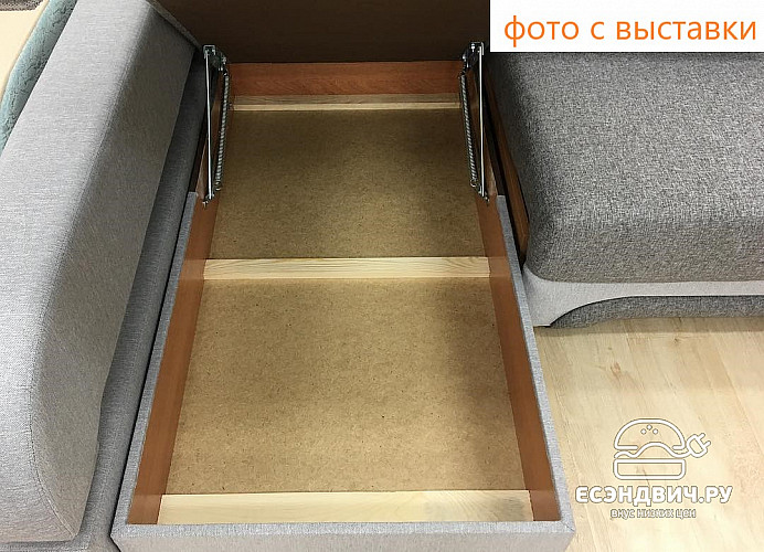 Диван угловой (универс.угол) Диего (Рогожка Savana Coffee (AT)/Рогожка Savana Hazel (AT)/МДФ Венге