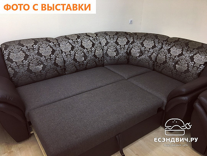 Диван угловой Дакота (Иск.кожа Teos White (AT)