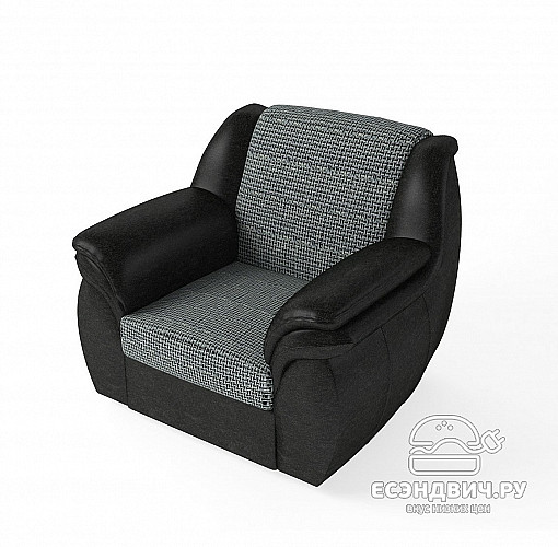 Кресло Дакота (Рогожка Skiff-8/Кожзам. полуматовый 306)