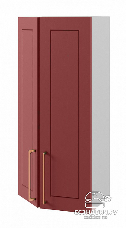 Шкаф высокий торцевой 400 правый "Йорк" (МДФ) (Red) /DSV/Kv/ВПТ400R