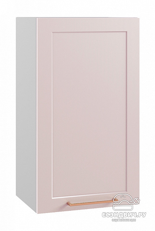 Шкаф 400 "Йорк" (МДФ) (Роза) /DSV/Kv/П400