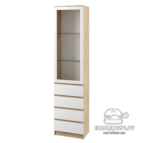 Гостиная step "Марко" (Дуб Бунратти/Белый глянец)/DSV/Мрл/Г2