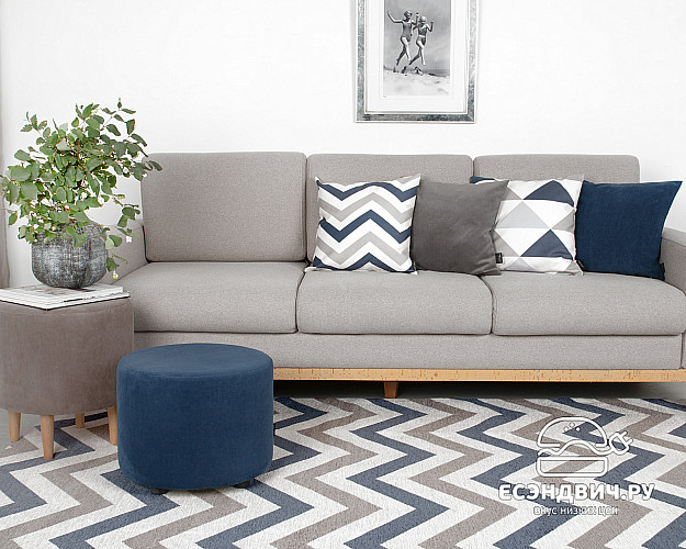 Ковер 135x200 (тканый, безворсовый) "Эмбер" (LINE LOKKY) -Arb