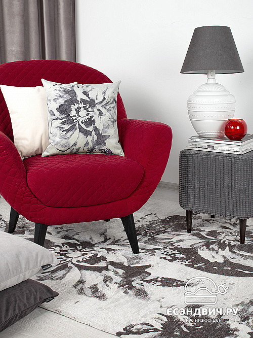 Ковер 135х200 (безворсовый) "Эмбер" (FORTE FLOWER) -Arb