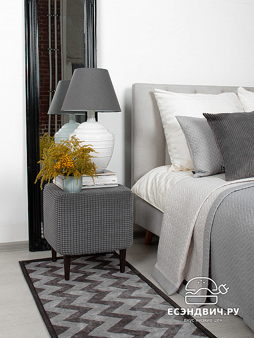 Ковер 60x160 (шенилл, безворсовый) "Эмбер" (URBAN ZIGZAG) -Arb