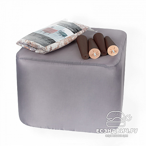 Банкетка квадро "Эмбер" (UNGARO VERDI/Венге) -Arb/Аз