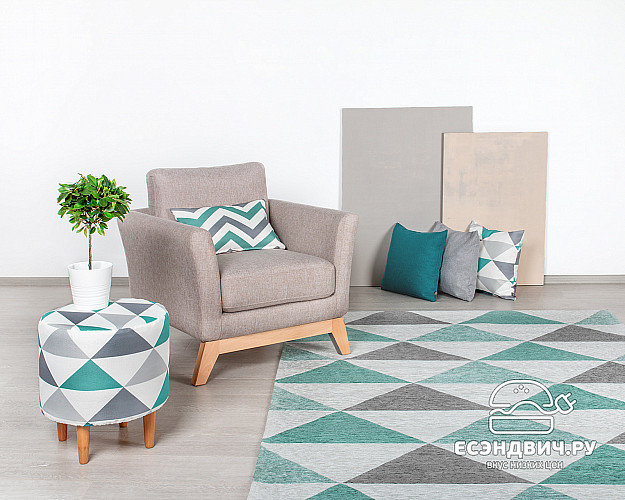 Банкетка круглая "Эмбер" (LINE NILS/Бук) -Arb/Сп