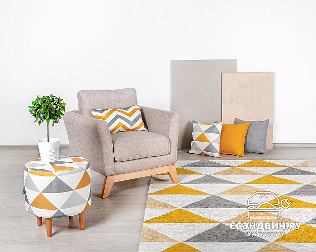 Банкетка круглая "Эмбер" (LINE OTTO/Бук) -Arb/Сп