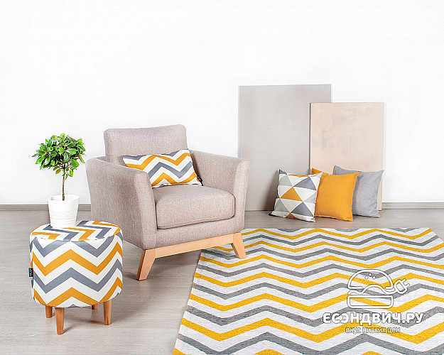 Банкетка круглая "Эмбер" (LINE RIKKO/Бук) -Arb/Сп