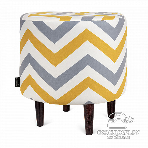 Банкетка круглая "Эмбер" (LINE RIKKO/Венге) -Arb/Сп