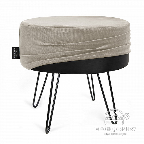 Банкетка ferro "Эмбер" (AMIGO CREAM/Металл черный) -Arb/Мт