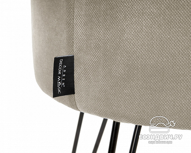 Банкетка ferro "Эмбер" (AMIGO CREAM/Металл черный) -Arb/Мт