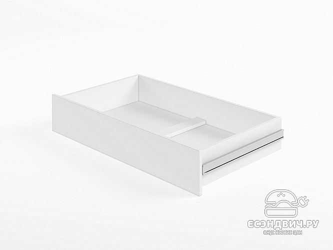 Ящик для кровати 800 "Лаворо" (Белый/Белый) D_Isl