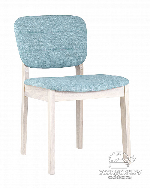 Стул "Флай" (Рогожка Голубая/Дерево цвет Беленый дуб)/SG/Fr