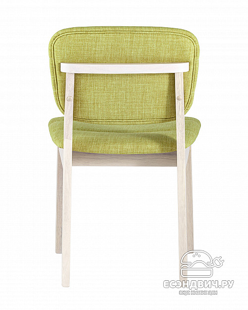 Стул "Флай" (Рогожка Салатовая/Дерево цвет Беленый дуб)/SG/Fr