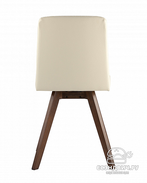Стул "Марли" (Экокожа Бежевая/Дерево цвет орех)/SG/Mrt