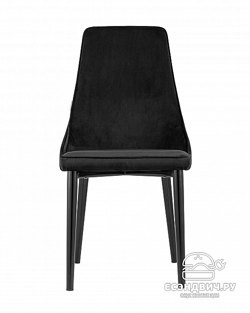 Стул "Ларс" (Велюр Черный/Металл Черный)/SG/Lrg