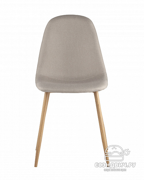 Стул "Лора" (Велюр Серый/Металл имитация дерева)/SG/Vl