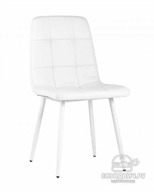 Стул "Отто" (Экокожа Белая/Металл белый)/SG/Vlt