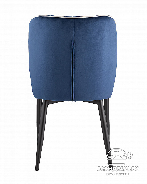 Стул "Райан" (Велюр Синий/Металл черный)/SG/Lrn