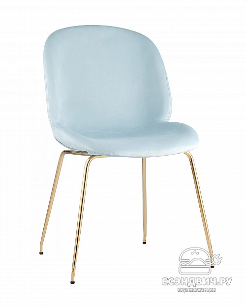 Стул "Робин" (Бархат Мятный/Металл цвет Золото)/SG/Trn