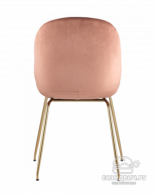 Стул "Робин" (Бархат Пудровый/Металл цвет Золото)/SG/Trn