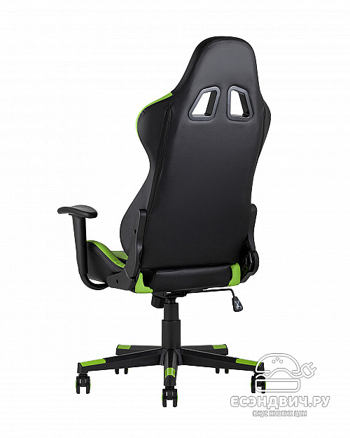 Кресло игровое  "Gallardo" (Иск.кожа Черная/Зеленая)/SG/Gl