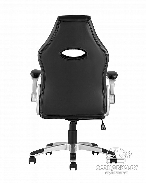 Кресло игровое  "Macan" (Иск.кожа Черная/Серая)/SG/Mc