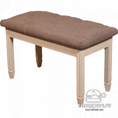 Банкетка L "Паркер" (Дерево цвет Слоновая кость)Vr/Брг_Л