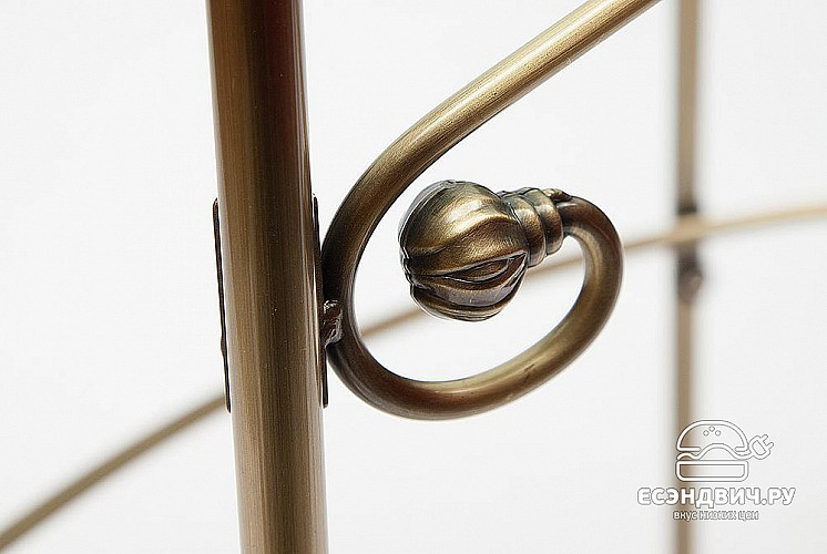 Стол косметический с банкеткой "Харпер" (Металл цвет Античная медь/Стекло) Tch/9070