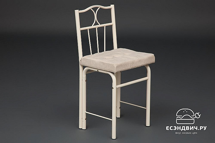 Стол косметический со стулом "Кайди" (Металл Белый/Дерево цвет Белый) Tch/10392