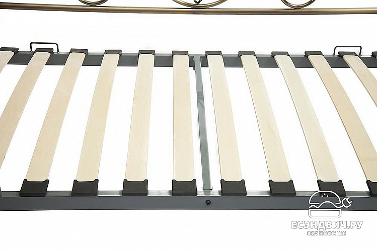 Кровать 900 с ортопед.осн. "Филлис" (Металл цвет Античная медь) Tch/9725