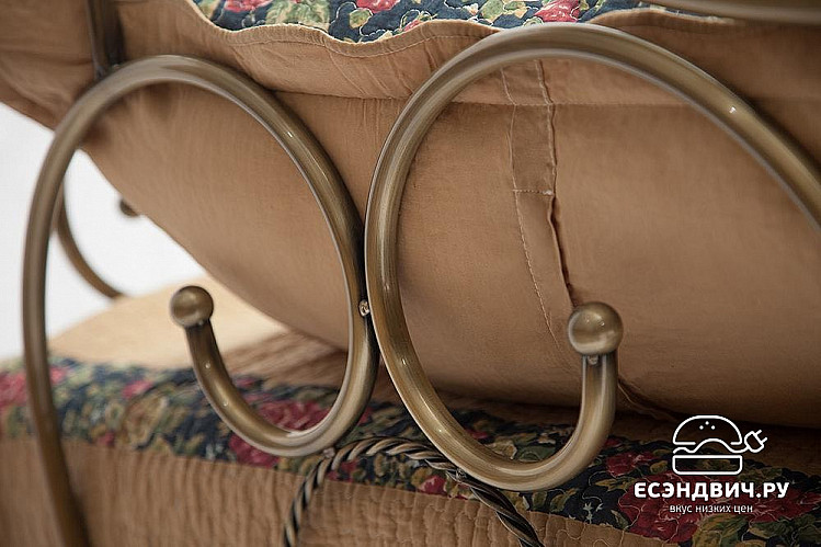 Кровать 900 с ортопед.осн. "Филлис" (Металл цвет Античная медь) Tch/9725