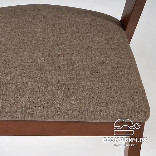 Стул "Верса" (Дерево цвет Коричневый/Ткань Коричневая) Tch/13988