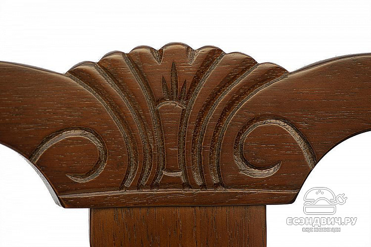 Стул "Викер" (Дерево цвет Cappuchino/Ткань кремовая с рис.) Tch/9240