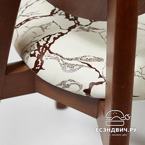 Стул "Diana" (Дерево цвет Коричневый/Ткань Крекс Милк) Tch/14124