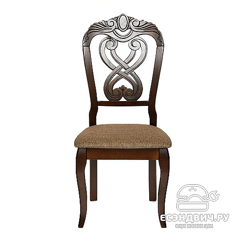 Стул "Лали" (Дерево цвет Cappuchino/Ткань коричневая) Tch/12895