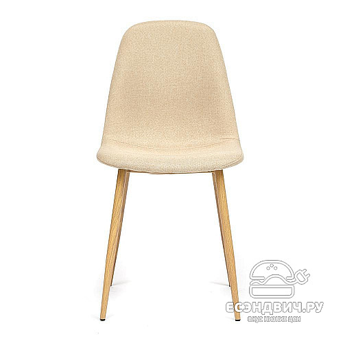 Стул "Фло" (Ткань Бежевая/Металл имитация дерева) Tch/12669