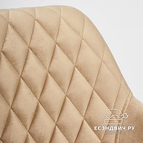 Кресло "Беата" (Велюр Бежевый/Металл Черный) Tch/14322