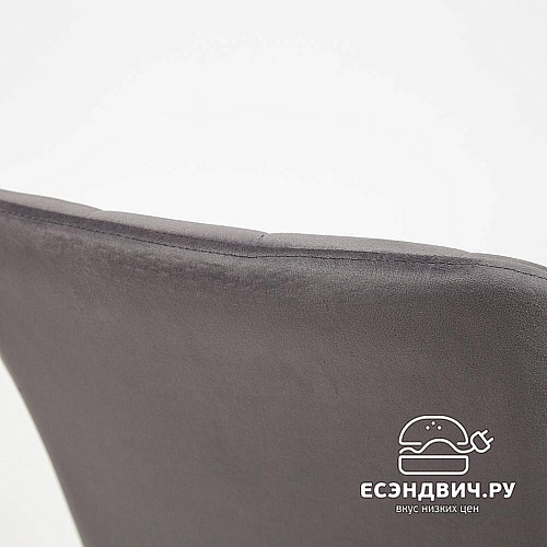 Кресло "Бэтти" (Велюр Серый/Металл Черный) Tch/13631