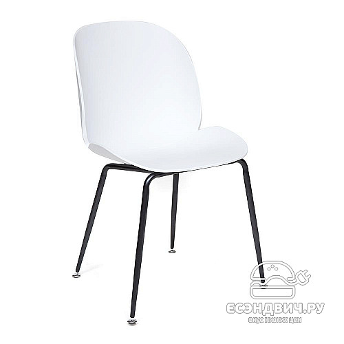 Стул "Битл" (Пластик Белый/Металл Черный) Tch/12658