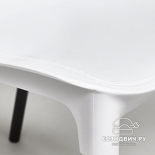 Стул "Симпл" (Пластик Белый/Металл Черный) Tch/12829