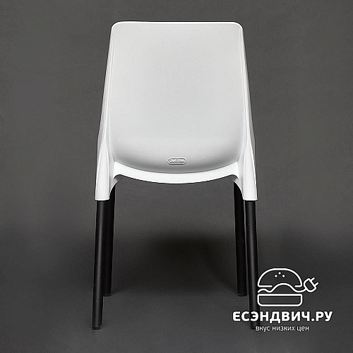 Стул "Симпл" (Пластик Белый/Металл Черный) Tch/12829