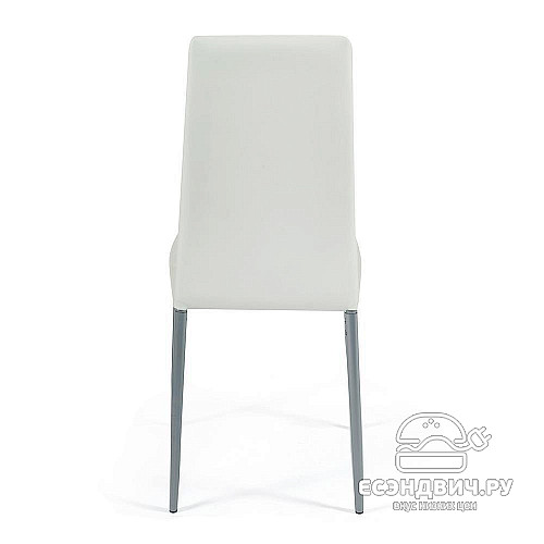 Стул "Страйп" (Экокожа Слоновая кость/Металл Серый) Tch/13192
