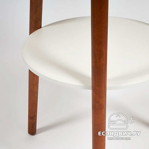 Подставка для цветов "Floriste" (МДФ Белый/Дерево цвет Орех) Tch/14398