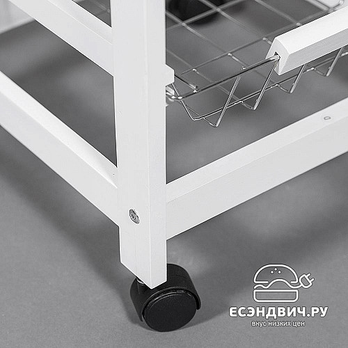 Стол "Ингрид" (Древо цвет Белый/Плитка Белая) Tch/12121