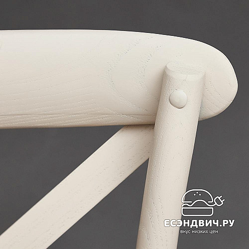 Стул "Прованс" (Дерево цвет Белый/Сиденье Ротанг) Tch/10978