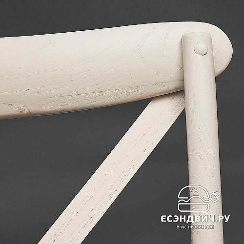 Стул "Прованс" (Дерево цвет Белый/Сиденье Ротанг) Tch/10978