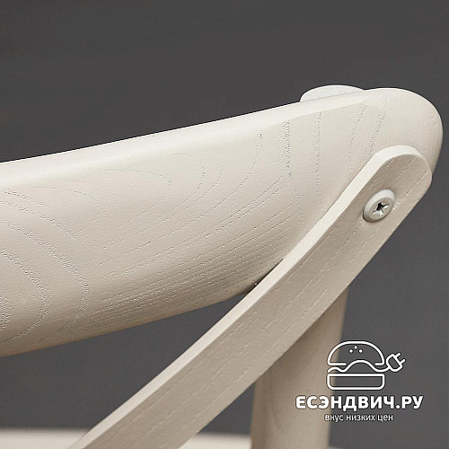 Стул "Прованс" (Дерево цвет Белый/Сиденье Ротанг) Tch/10978