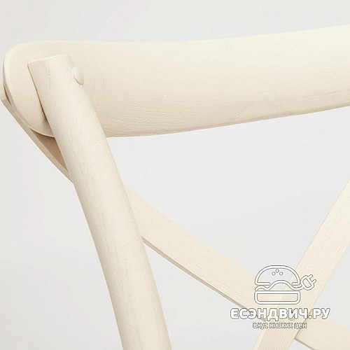 Стул "Прованс" (Дерево цвет Белый/Сиденье Ротанг) Tch/10978